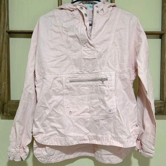 Light pink American Eagle Jean half zip jacket - Picture 1 of 3